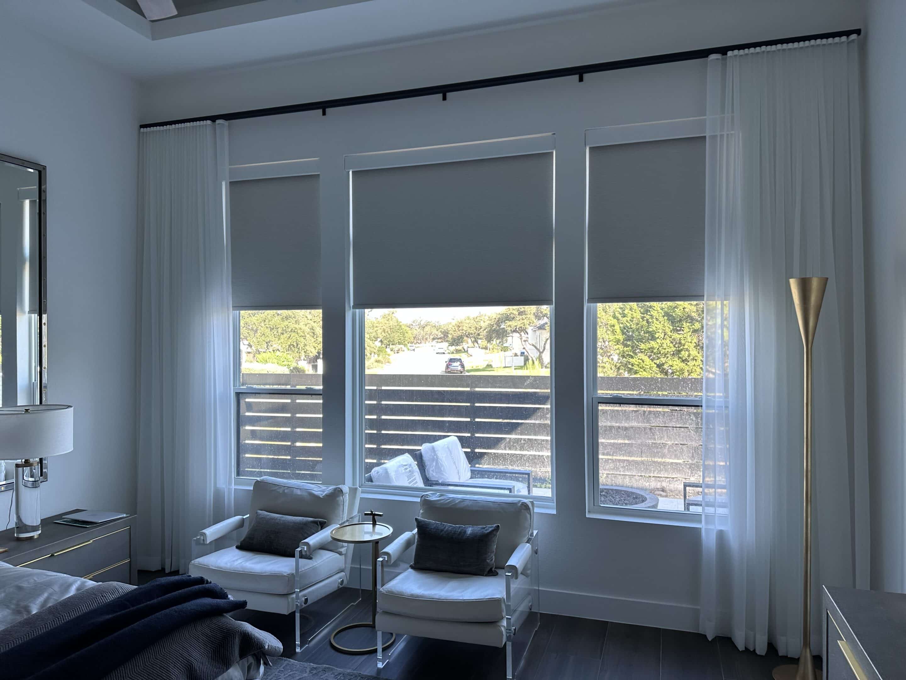 Bedroom Shades and Drapes