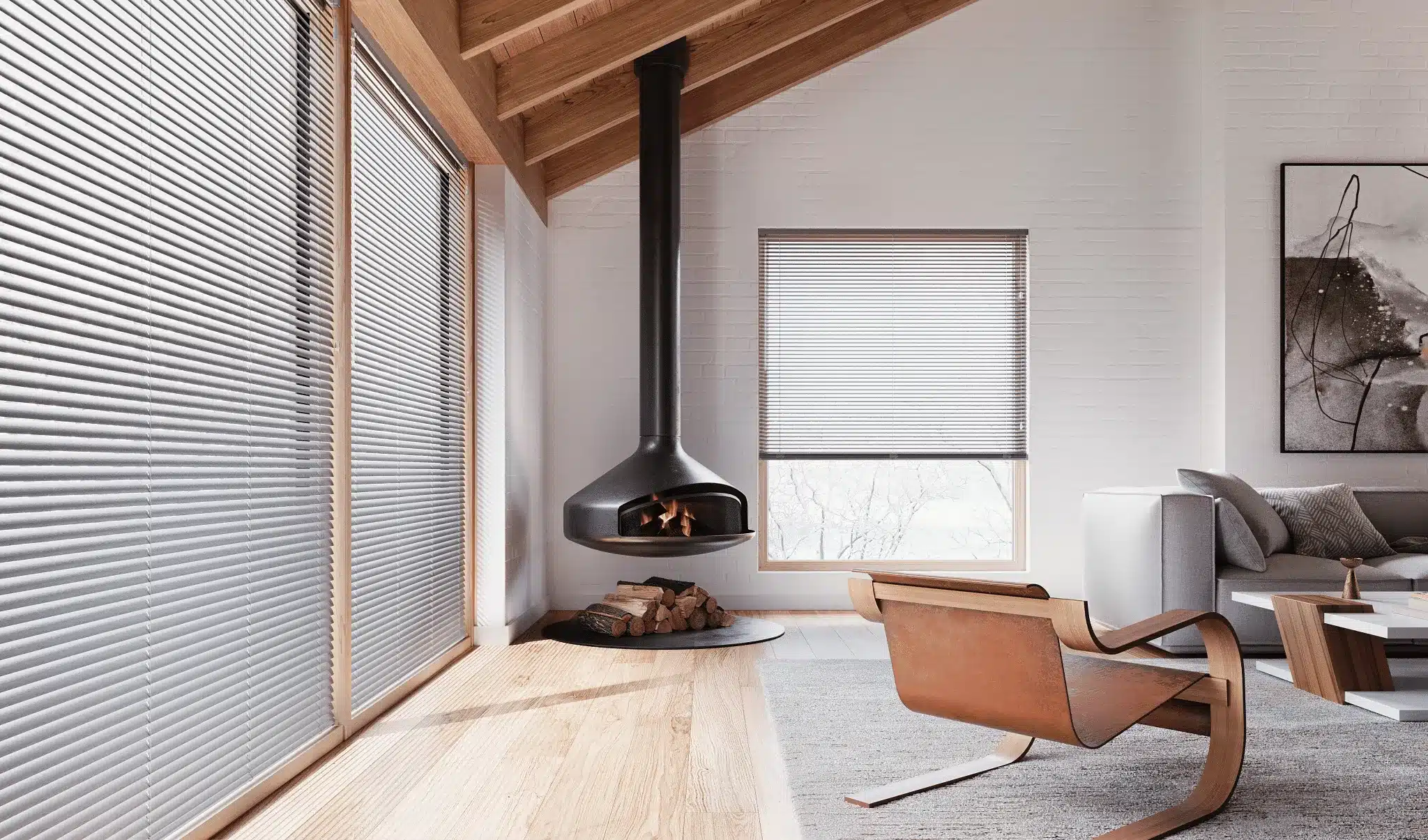 2021_MPM_Décor_Livingroom_BlackFireplace 2021 MPM Decor Livingroom BlackFireplace